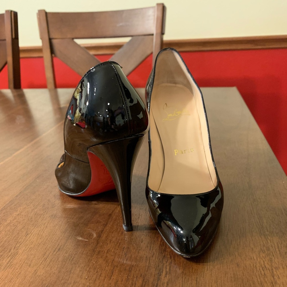 Christian Louboutin Décolleté 868 Black Patent - Picture 8 of 14